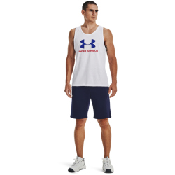 UNDER ARMOUR Sportstyle Logo Tanktop Herren 104 - white/royal/red M