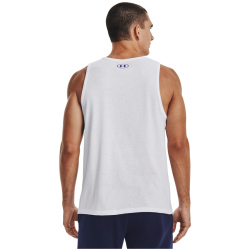 UNDER ARMOUR Sportstyle Logo Tanktop Herren 104 - white/royal/red M