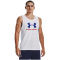 UNDER ARMOUR Sportstyle Logo Tanktop Herren 104 - white/royal/red M