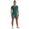 UNDER ARMOUR HeatGear Armour kurzarm Trainingsshirt Damen 722 - coastal teal/metallic silver M