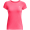 UNDER ARMOUR HeatGear Armour kurzarm Trainingsshirt Damen 683 - pink shock/metallic silver L