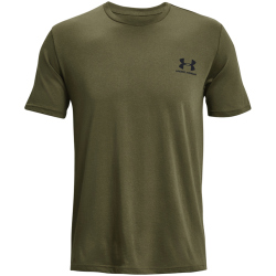 UNDER ARMOUR Sportstyle Left Chest Trainingsshirt Herren 390 - marine od green/black/black XS