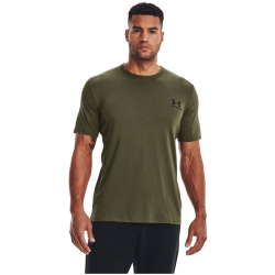 UNDER ARMOUR Sportstyle Left Chest Trainingsshirt Herren 390 - marine od green/black/black XXL