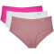 3er Pack UNDER ARMOUR Pure Stretch Hipster Damen 697 - pink elixir/halo gray/rebel pink XS