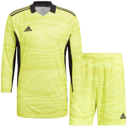 adidas Condivo 21 langarm Torwart Set Torwarttrikot+Torwartshorts Herren GF3588 - acid yellow S