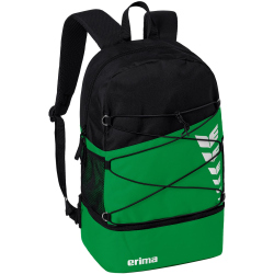 erima Six Wings Rucksack smaragd/schwarz