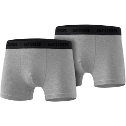 2er Pack erima Boxershorts Herren grau melange M