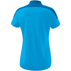 erima Change Poloshirt Damen curacao/mykonos/weiß 34