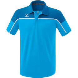 erima Change Poloshirt Herren curacao/mykonos/weiß S
