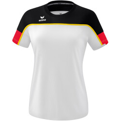 erima Change T-Shirt Damen weiß/schwarz/rot 36