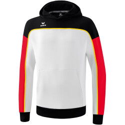 erima Change Hoodie Kinder weiß/schwarz/rot 152