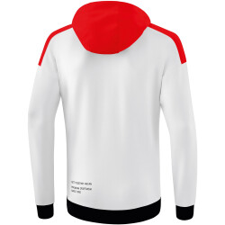 erima Change Hoodie Kinder weiß/rot/schwarz 128