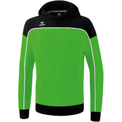 erima Change Hoodie Kinder green/schwarz/weiß 128