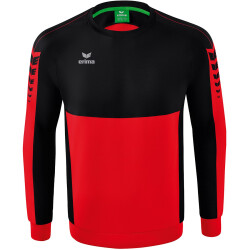 erima Six Wings Sweatshirt rot/schwarz 116