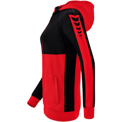 erima Six Wings Trainingsjacke mit Kapuze Damen rot/schwarz 36