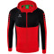 erima Six Wings Trainingsjacke mit Kapuze rot/schwarz 116