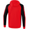 erima Six Wings Trainingsjacke mit Kapuze rot/schwarz 116