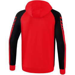 erima Six Wings Trainingsjacke mit Kapuze rot/schwarz 152