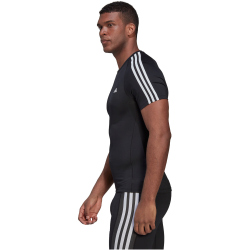 adidas Techfit 3-Streifen Trainingsshirt Herren