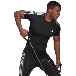 adidas Techfit 3-Streifen Trainingsshirt Herren