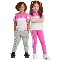 adidas Tiberio 3-Streifen Colorblock Cotton T-Shirt Kinder