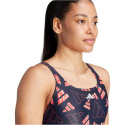 adidas 3 Bar Logo Graphic Badeanzug Damen