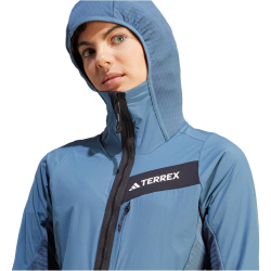 adidas TERREX Techrock Fleece Windjacke mit Kapuze Damen