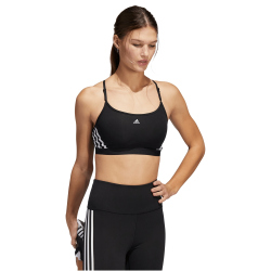 adidas Aeroreact 3-Streifen Light-Support Sport-BH Damen