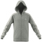 adidas Essentials Fleece Sweatjacke Kinder 83F7 - mgreyh/white 152