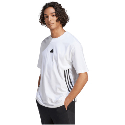 adidas Future Icons 3-Streifen T-Shirt Herren 001A - white/black M