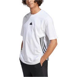 adidas Future Icons 3-Streifen T-Shirt Herren 001A - white/black M