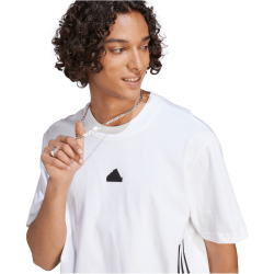 adidas Future Icons 3-Streifen T-Shirt Herren 001A - white/black M