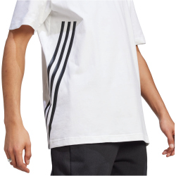 adidas Future Icons 3-Streifen T-Shirt Herren 001A - white/black M