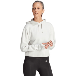 adidas Train Essentials Train Cotton 3-Streifen Hoodie Damen ADB3 - orbgry/white S