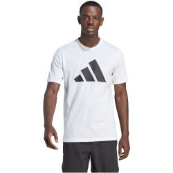adidas Train Essentials Feelready Logo Training T-Shirt Herren 001A - white/black M