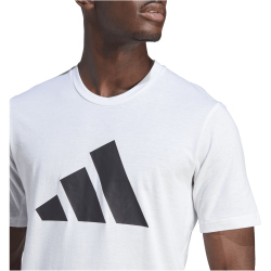 adidas Train Essentials Feelready Logo Training T-Shirt Herren 001A - white/black M
