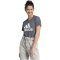 adidas Loungewear Essentials Logo T-Shirt Damen 9407 - dgreyh/white XS