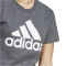 adidas Loungewear Essentials Logo T-Shirt Damen 9407 - dgreyh/white XS