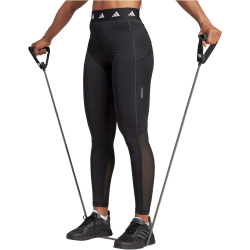 adidas Techfit Stash Pocket Full-Length Leggings Damen 095A - black/white XXS