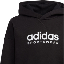 adidas All SZN Hoodie Kinder 095A - black/white 152
