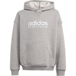 adidas All SZN Hoodie Kinder 83F7 - mgreyh/white 152