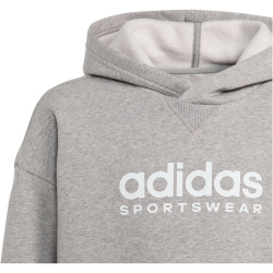 adidas All SZN Hoodie Kinder 83F7 - mgreyh/white 152