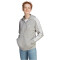 adidas Essentials 3-Streifen French Terry Kapuzenjacke Damen 83F7 - mgreyh XS