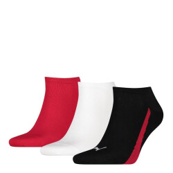 3er Pack PUMA Freizeit Sneakersocken black/white/red 35-38