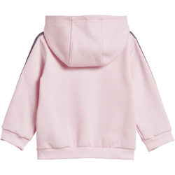 adidas Essentials Full-Zip Hooded Jogginganzug Kinder A2JM - clpink/shavio 74