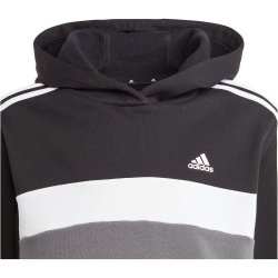 adidas Tiberio 3-Streifen Colorblock Training-Set (Pullover + Leggings) Kinder 095A - black/white/white 152