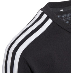 adidas Tiberio 3-Streifen Colorblock T-Shirt Kinder 095A - black/grefiv/white 128