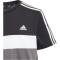 adidas Tiberio 3-Streifen Colorblock T-Shirt Kinder 095A - black/grefiv/white 128