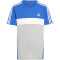 adidas Tiberio 3-Streifen Colorblock T-Shirt Kinder AETC - selubl/mgreyh/white 128