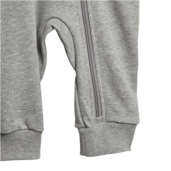 adidas Essentials 3-Streifen French Terry Baby-Strampler 83F7 - mgreyh/white 62